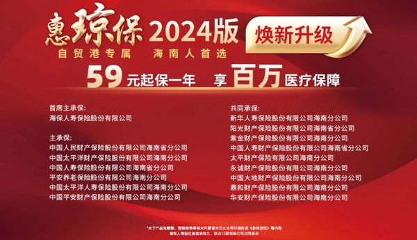 2024版海南“惠琼保”亮点大盘点！