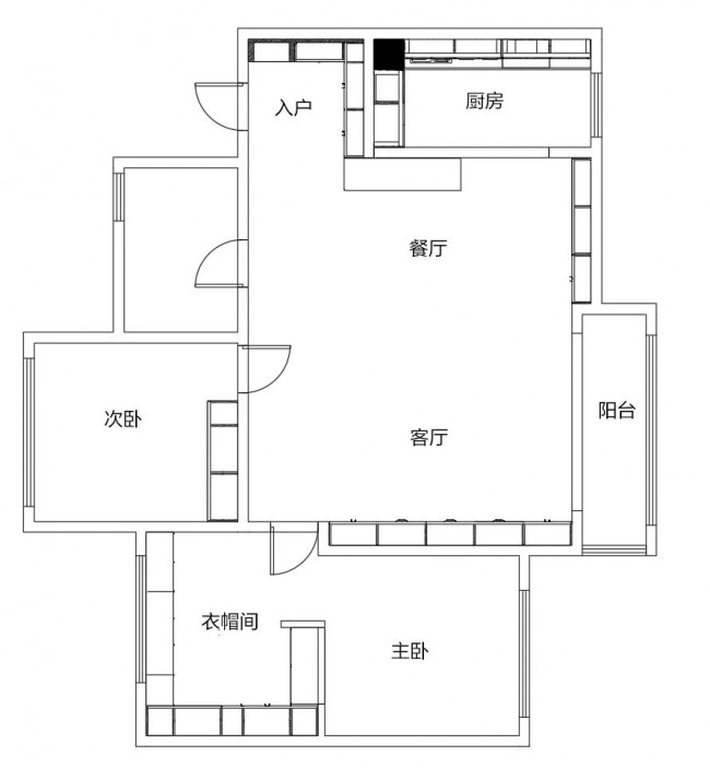 全友全屋定制丨126㎡轻法式，撞色+复古元素，好惊艳！