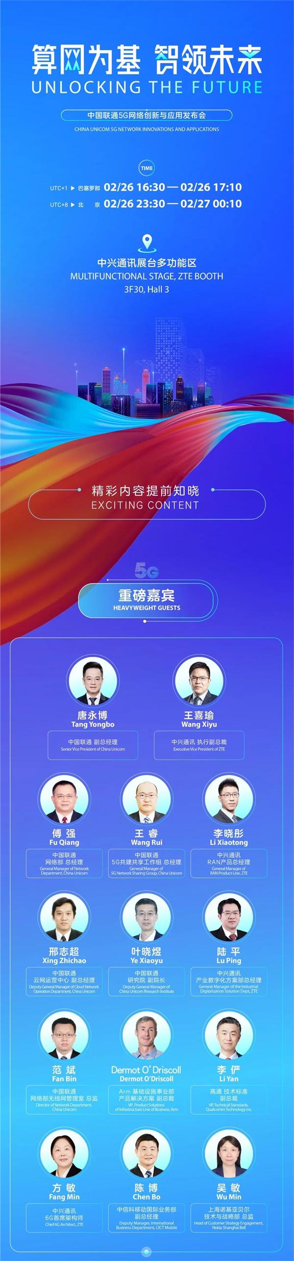 中兴通讯联合中国联通举行5G网络创新与应用发布会