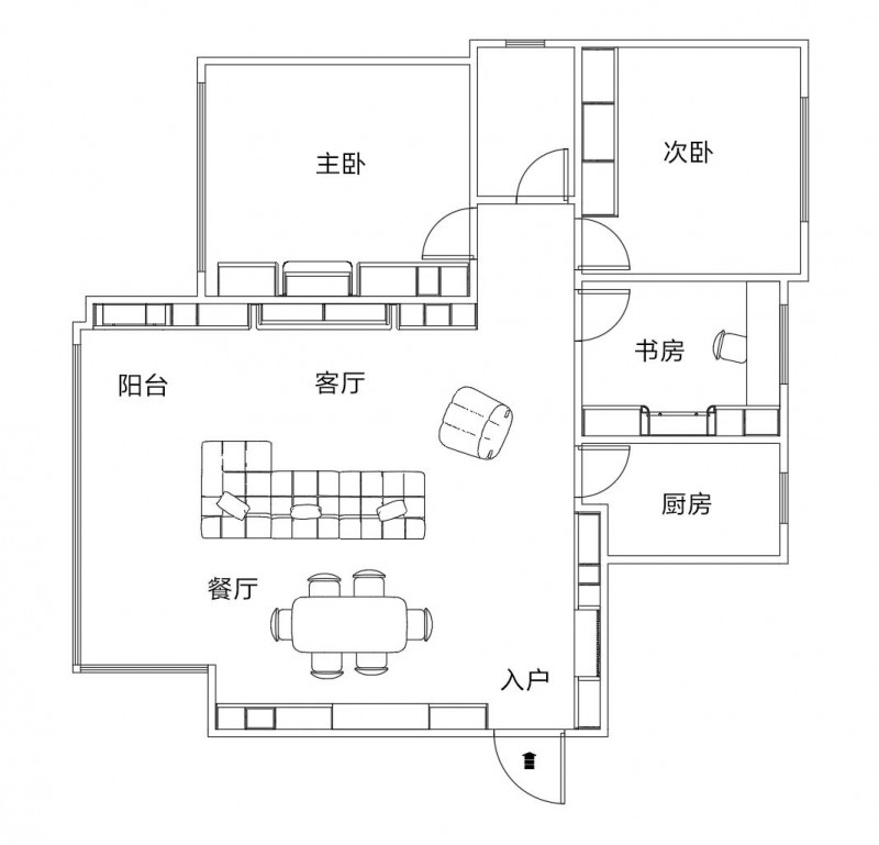 全友家居案例丨109㎡治愈系三居，全是实用小心机！